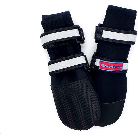 All Weather Neoprene Paw Protector Dog Boots, Reflective Velcro, M, 4 Shoes - Picture 1 of 10